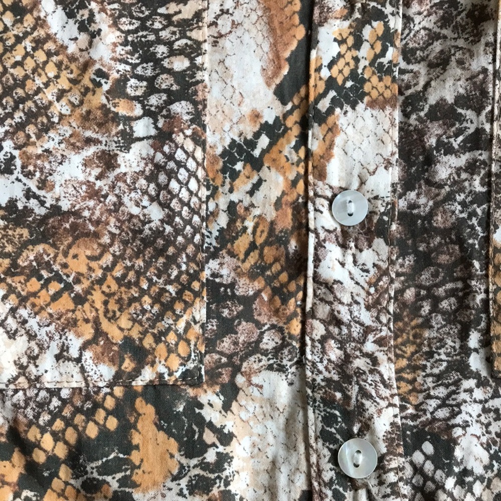 Enza Costa snake print cotton jumpsuit 0 - Picture 15 of 16